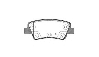 OPEN PARTS bpa136252 -  Комплект тормозных колодок, дисковый тормоз